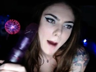 Tiny small tits shemale gets stuffed