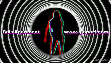 Cute maid Miho rubs her boobs and shows off her micro thong