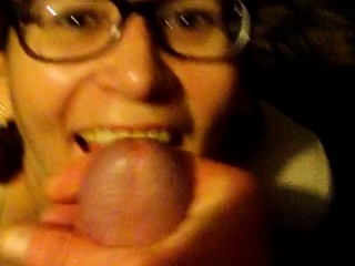 Dirty MILF Sucks Dick in the Garage