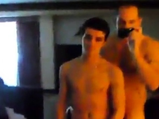 Muscle Daddy Barebacks Twink in Hotel Room