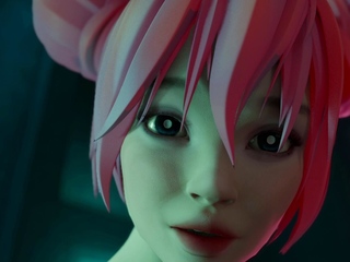 Neon Rave Slut – Blowjob in bathroom deep raw fuck cumshot